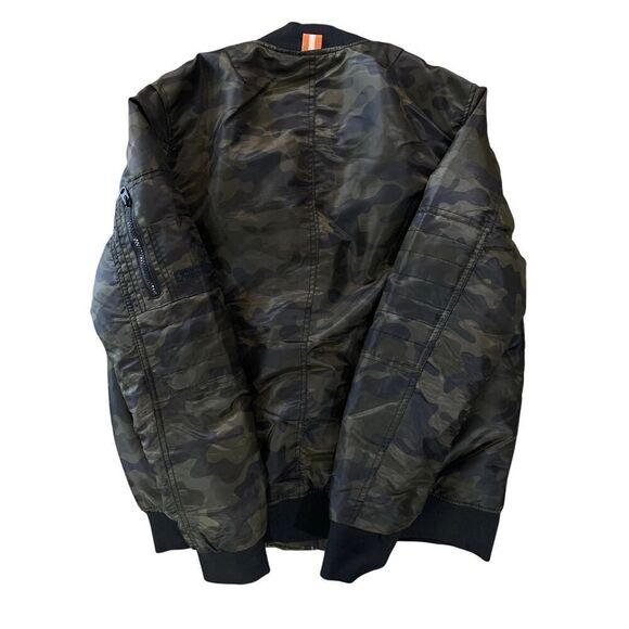 Southpole VINTAGE Y2K Camo Army Zip Up Bomber Puffer Jacket Men’s Size Medium - Picture 4 of 13